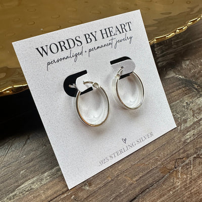 Flat Oval Hoops
